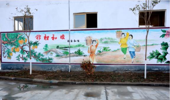 巴塘乡镇文化墙 乡风文明焕发新活力