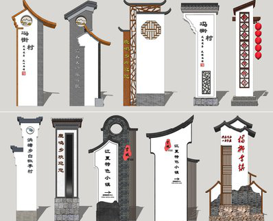 巴塘美丽乡村标识标牌有哪些分类？